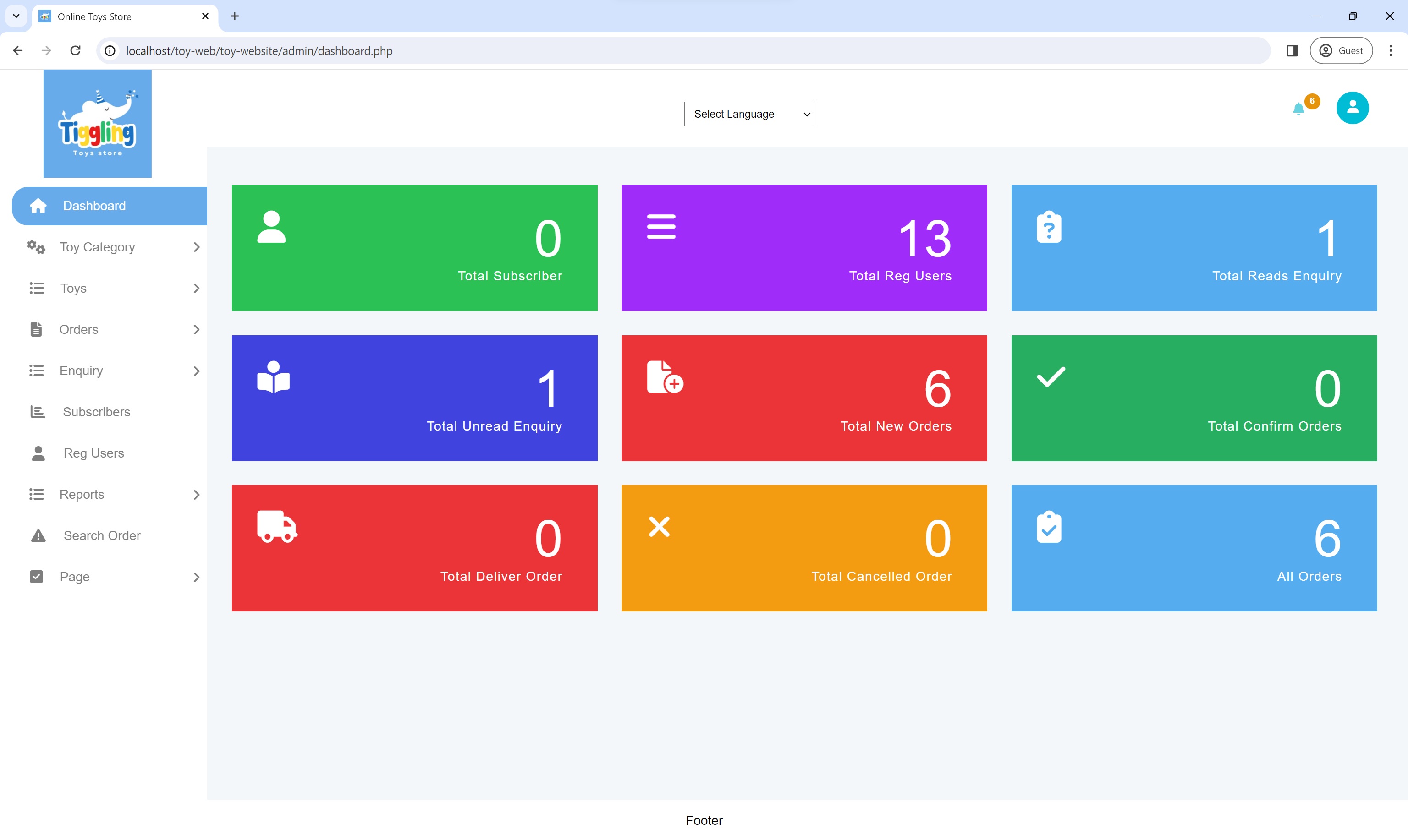 Online Toy Store Management System In Php And Mysql